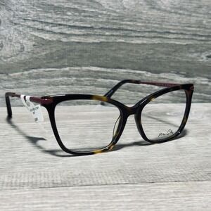 Max Cole MC1515 Eyeglass Frames Womens 53-15-135 Brown Tortoise Square Optical